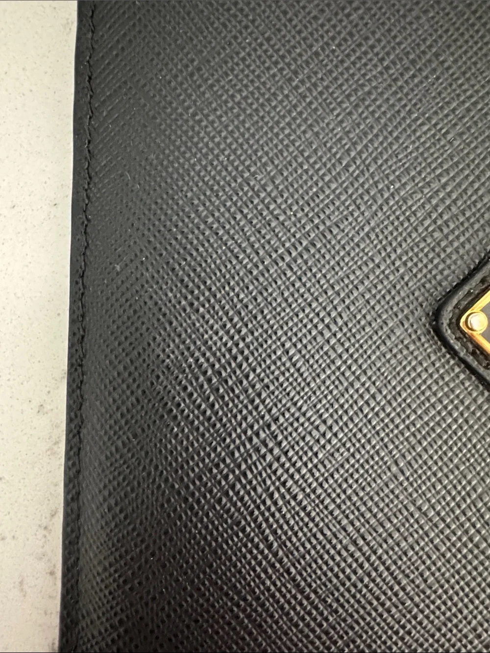 Prada Black Saffiano Leather Card Holder - Picture 7 of 13